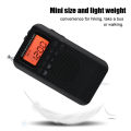 AM FM Digital Radio 2 Band Stereo Radio Digital Tuning Radio Pocket Radio Portable ICD Screen.