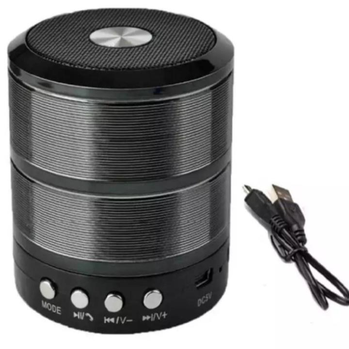 WS 887 Wireless Bluetooth Speaker TF USB FM AUX Portable Music Mini Speaker - Mini Speaker - Bluetooth Speaker - Speaker - Bluetooth Speaker - Speaker