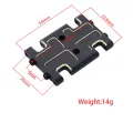 GC Mid Gear Box Skid Plate All Brass Black Coating Gear Box Bottom Plate Compatible For Axial 1/24 Ax24 Car Truck Metal Upgrade Parts. 