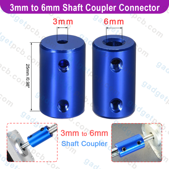 3mm to 6mm Shaft Joint Coupler Connector 3-6mm Clamp Universal Joint Stepper Motor Coupler For CNC 3D Printer Parts Gadget PCB