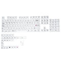Korean Transparent Keycap Set PC Shine Through Backlit Keycaps CBSA Profile For MX Switch Mechanical Keyboard. 