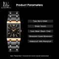 LouisWill Men's Watch Fashion Watch Square Watch With Calendar Nightlight 30M Waterproof Watch Steel Band Watch Quartz Watch Men Wrist Watch Casual Fashion Watch Business Wristwatches. 