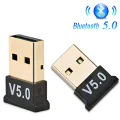 USB Bluetooth 5.0 Adapter Wireless Dongle Stereo Receiver Audio For TV PC Laptop - black. 