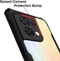 OPPO RENO 9 Protective Black Border Crystal Clear Xundd Mobile Back Case Cover. 