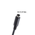 D-sub 9 Pin Female to Mini-DIN 8 Pin RS-232 Serial PC Link Cable Connecting Tripp-Lite SNMPWEBCARD to PC Compatible with 73-1025.