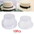 10Pcs Top Hat Rack Inner Support Wide Brim Hat stands for Store Home. 