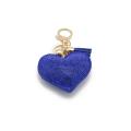 Heart Keychain Decorative 14.5cm Heart-Shaped Keyring Pendant Alloy Sparkling Keychain for Accessorizing Personalization Women's Accessory Valentine's Gift Bag Decoration.