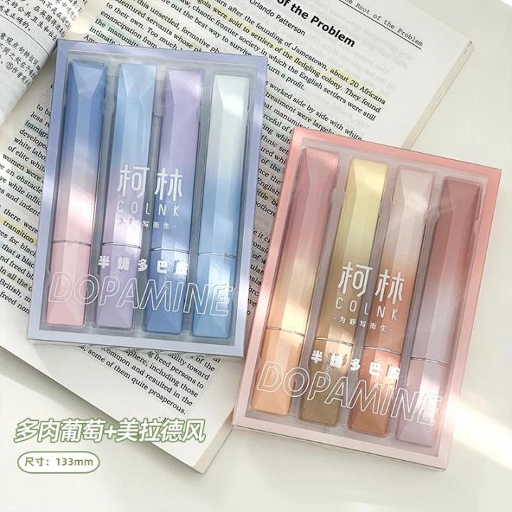korean stationery art supplies for artist girl painting supplies Hand copy outline pen Aesthetic gradient cute pens highlighter Amour zii