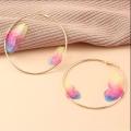 Trendy Big Hoop Earrings Aesthetic Butterfly Wing Earrings Large Hoop Earrings for Women/ Earrings for Girls Simple Stylish New Collection. 