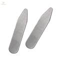 6Pcs Collar Stays Exquisite Wrinkle Metal for Uniform Engagement Daily 50mmx10mmx0.8mm. 