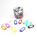 50pcs Key ID Tag Baggage Luggage Name Label Card with Split Ring Keyring.