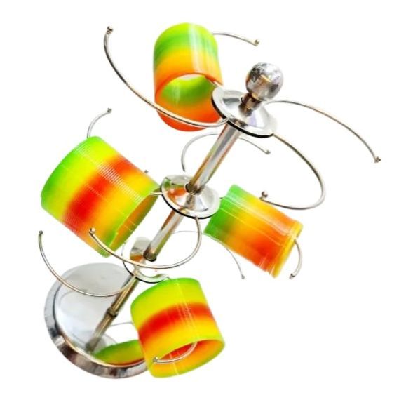 Stainless Steel Rotating Bangle Stand Churi Alna Jewelry Organizer Rack ...