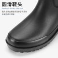 Middle Tube Non-Slip Waterproof Short Tube Rain Boots Men's British Kitchen Thick Bottom Rain Shoes Construction Site Rubber Shoes Shoe Cover Thermal Rain Boots Men. 