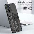 For OPPO A16 / OPPO A16S Luxury Invisible Bracket Case Shockproof Finger Ring Buckle Holder Phone Case For Oppo A16 Back Cover.