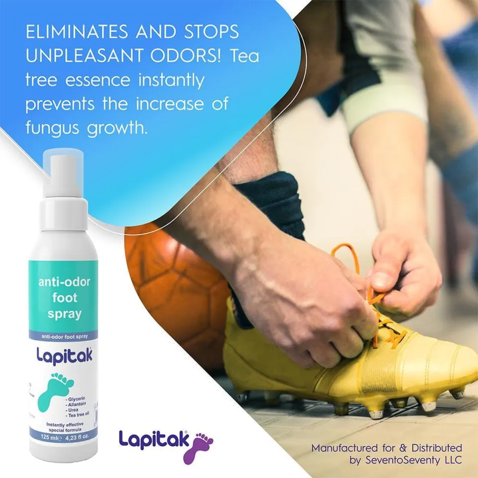 Shoe Deodorizer and Foot Spray Shoe Odor Eliminator Smell Remover for  Feet, Shoes Gym Gear Shoe Freshener with Allantoin and Tea Tree Oil