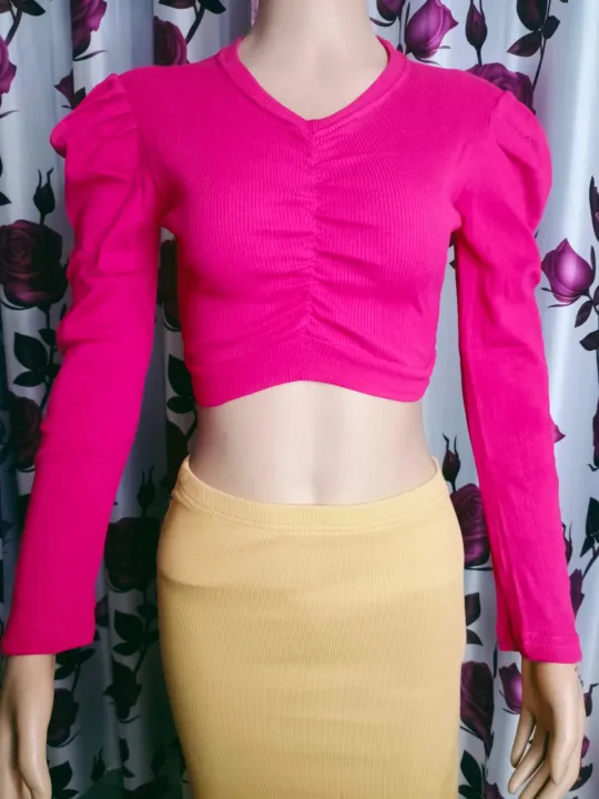 %5B%20Minhaz%20shop%20%5D%20Fashionable%20Cotton%20short%20body%20Full%20hata%20Crop%20Tops%20Blouse%20for%20Women%20-%20Image%205
