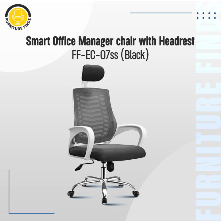FFEC07SS (Black&White) Smart Office Executive Chair (VMesh) Daraz
