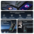 RGB Wireless Audio Adapter Bluetooth 5.4 Receiver Transmitter 3.5mm AUX for Speaker PC TV Car Audio Receiver. 