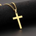 Fast and Furious Cross Pendant Couple Necklace for Men Women Personality Stainless Steel Crystal Zircon Choker Chains Jewelry. 