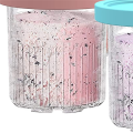 4 PCS Ice Cream Pints Cup Plastic Ice Cream Containers with Lids for Ninja Creami Pints NC301 NC300 NC299AMZ Series.