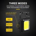 Mini LED light Work Light Portable Pocket Flas-hlight Keychains USB Rechargeable Small Light Corkscrew Waterproof Camping Lantern Magnet Design Fishing Emergency Lamp 3 Mode. 