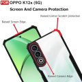 OPPO K12X 5G Protective Black Border Crystal Clear Xundd Mobile Back Case Cover.