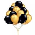 Black and golden balloon-50pc/Monty balloon 50pc package black and golden/black and golden balloon.