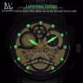 LouisWill Gold Top Brands Men Wristwatches Waterproof Luxury Golden Wrist Watch Clock Fake Three-Eye Decoration Watch Luminous Wrist Watches with Calendar For Men. 