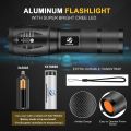 Shustar Led flashlight Ultra Bright torch L2/V6 Camping light 5 switch Mode waterproof Zoomable Bicycle Light use 18650 battery Bike Accessories. 
