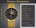 LIGE 9949 Fashion Watch Men Stainless Steel Top Brand Luxury Waterproof Quartz Watch Casual Sport Ultra Thin Date Clock Male+BOX.