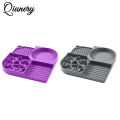 Qiunery Slow Feeder Dog Bowls, Dog And Cat Lick Mat With 4 Groove Areas, Bottom Suction Cup Slow Feeder Bowl, Dog Lick Pads, Puppy Essentials For Bathing, Grooming. 