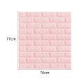 3D Self-Adhesive Foam Wall Stickers for Living Room, Bedroom, Kitchen, Kids Room, Waterproof, Anti-Collision, Easy to Install (White,Pink, 1,2,3,4 Square Feet).