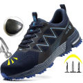 【selevn roind】 Anti-stab Safety Shoes Men Steel Toe Shoes Puncture Proof Breathable Work Safety Boots Man Construction Work Shoes Male Sneakers. 