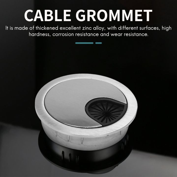 PC%20computer%20stainless%20steel%2050%20mm%20diameter%20Desk%20grommet%20cable%20hole%20cover%20-%20Image%204