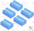 3Pcs 6 Position DIP Switch 2.54mm Pitch Horizontal DIP Switch Six Positions Piano Type Dial DIP Slide Switch For Electronics Circuit PCB. 