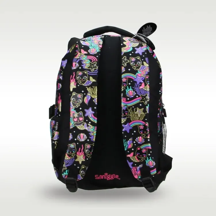 Australian original Smiggle children s hot selling schoolbag female cute high quality backpack black cat 16 inches Daraz .bd