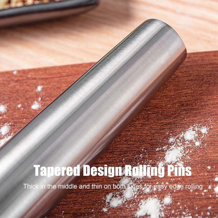 13%20Inch%20Rolling%20Pins%20Smooth%20Stainless%20Steel%20Tapered%20Design%20Rolling%20Pins%20-%20Image%207