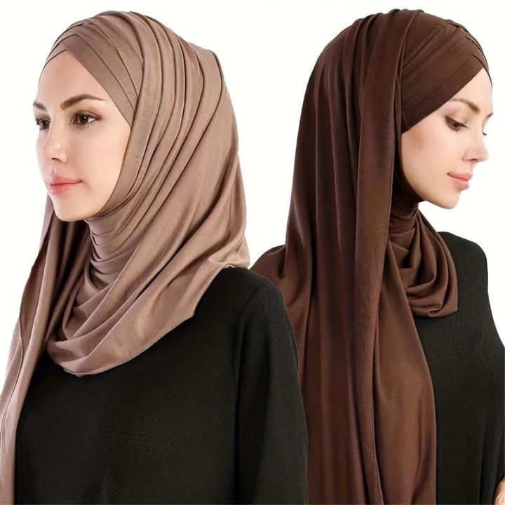 Instant%20Hijab%20Muslim%20Scarf%20for%20Women%20Cotton%20Jersey%20Shawl%20Turban%20Ready%20to%20Wear%20Head%20Scarves%20-%20Image%202