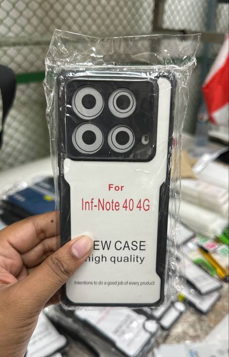 For Infinix Note 40 4G Xundd Hard Clear Acrylic Shockproof TPU Bumper Mobile Phone Case Back Cover