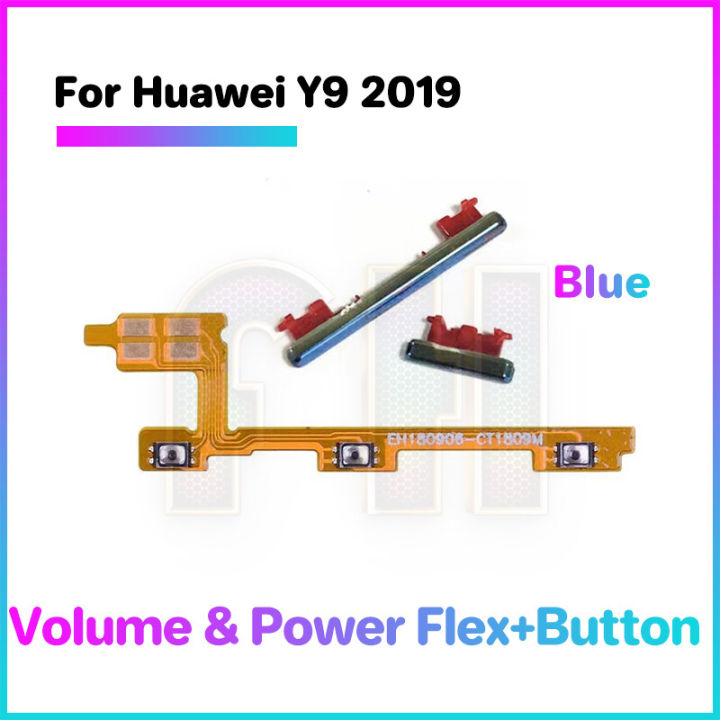 Power volume button flex For huawei Y9 2019 Side key Switch ON OFF Key Mute control Button Ribbon Flex Cable