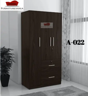3 Door Almirah With Drawers & Cloth Shelves and Hanging Space /3 Door Home Storage Almirah /3 Door Wardrobe(6ft/3ft/16inch)