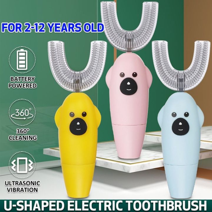 MVIA%20Cute%202-12%20Years%20Old%20Baby%20Kids%20Soft%20Silicone%20Head%20Waterproof%20Ultra%20Sonic%20Electric%20U-shape%20Toothbrush%20Oral%20Care%20Teeth%20Cleaner%20Children%20Silicone%20Toothbrush%20-%20Image%208