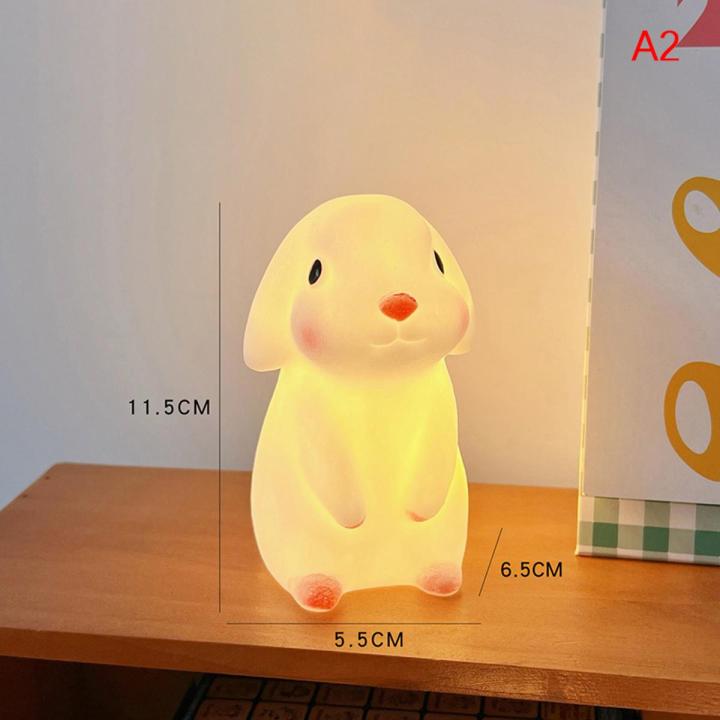 Cartoon Night Light LED Cute Decoration Lamps Moon Bear Dinosaur Girl Kids