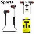 Ponno Wireless Bluetooth Earphone Stereo Music Sport Headphone In Ear Headset With Mic - Neckband - Wireless Earbud.