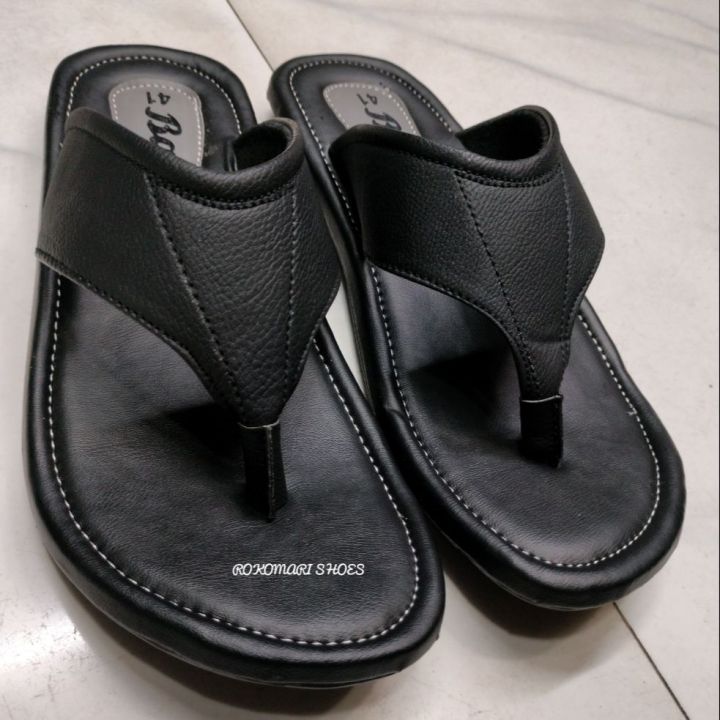 Bato Soft Black Sandal for Men Boys Slipper sandal
