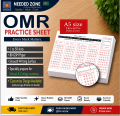MCQ sheet/ OMR Sheet for HSC/SSC Examinee, (1 to 50 slots) A5 size , Specially made for school and college exam preparations.