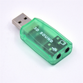 External Sound Card External Mini Sound Card USB to 3.5Mm Stereo Audio Adapter for Win 7 8 Android Speaker Laptop Headset. 