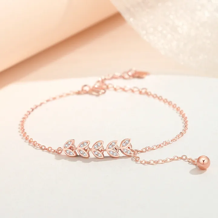 Jin%20Hongyu%20wheat%20ear%20bracelet%20women's%20925%20sterling%20silver%20forest%20leaf%20bracelet%20small%20fresh%20and%20versatile%20rose%20gold%20hand%20jewelry%20wholesale%20-%20Image%207