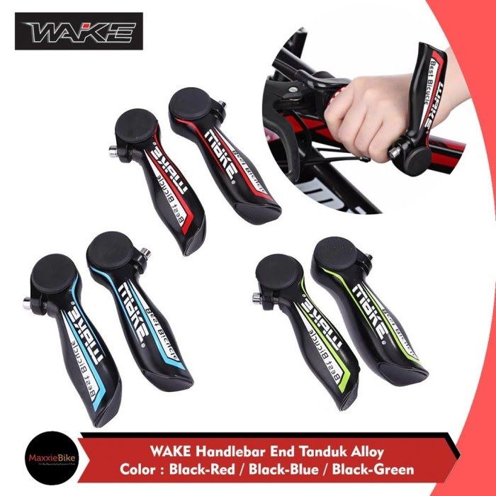 WAKE Paired Aluminum Alloy Bicycle Bike Handlebar Bar End