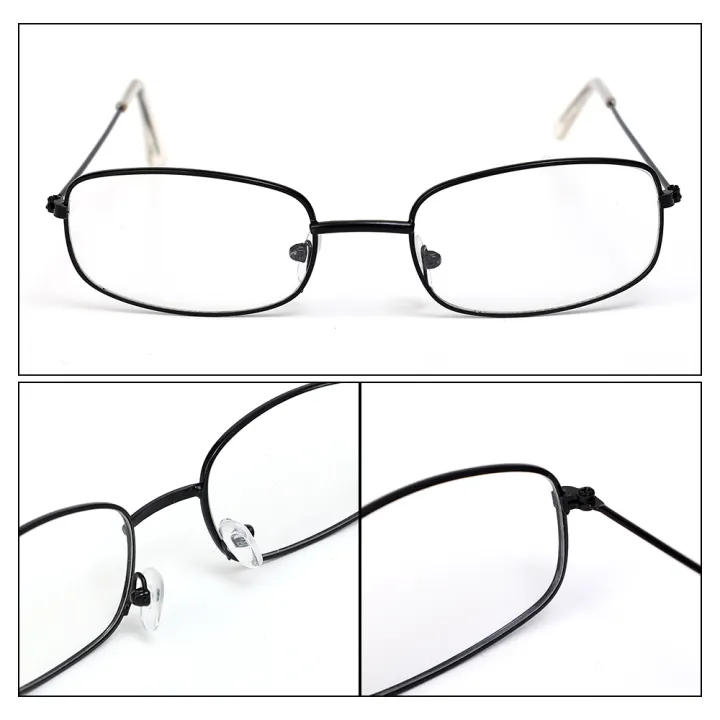 Rectangular%20Retro%20Metal%20Frame%20Glasses%20Full-frame%20Small%20Narrow%20Square%20Simple%20Fashion%20Glasses%20Men%20Women%20Clear%20Lens%20Plain%20Eyeglass%201Pcs%20-%20Image%208